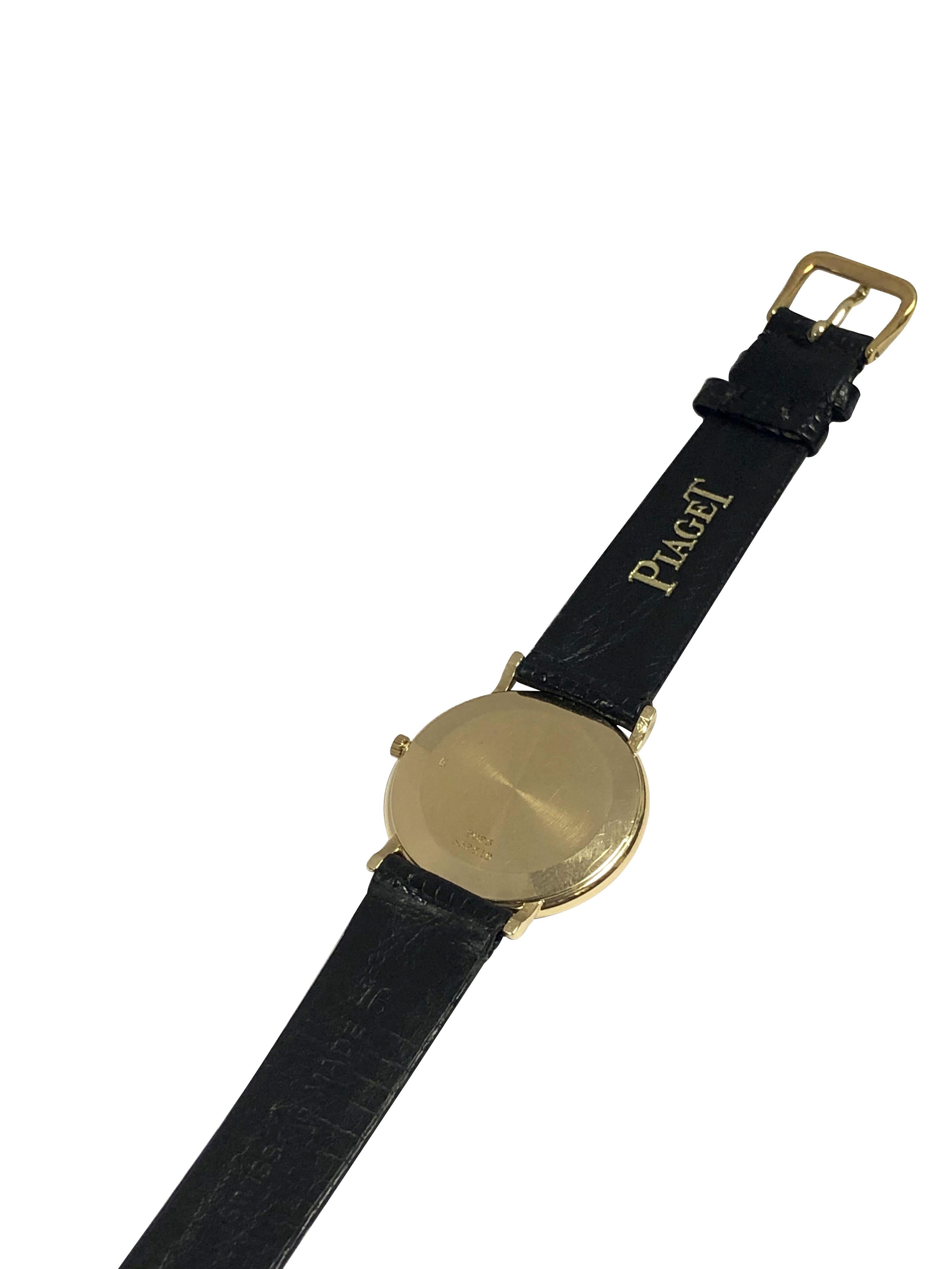 Piaget pour Tiffany & Co. Montre-bracelet mécanique en or jaune 1