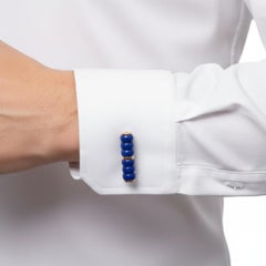 PIAGET French 18kt yellow Gold and Lapis Lazuli Cufflinks