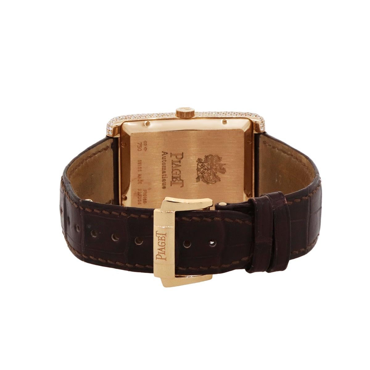 Piaget G0A29116 Schwarze Krawatten-Armbanduhr (Rundschliff) im Angebot