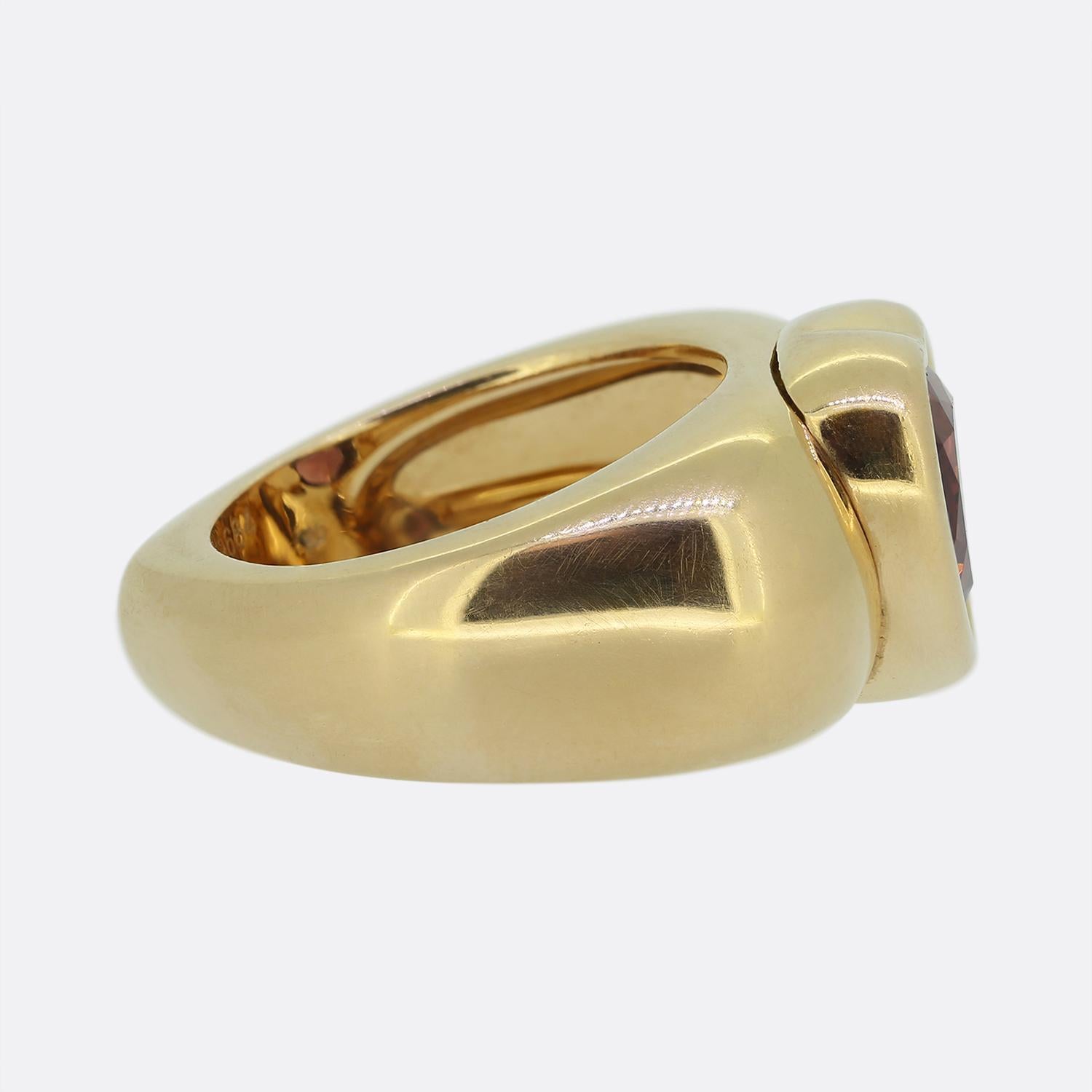 Heart Cut Piaget Garnet Heart Ring For Sale