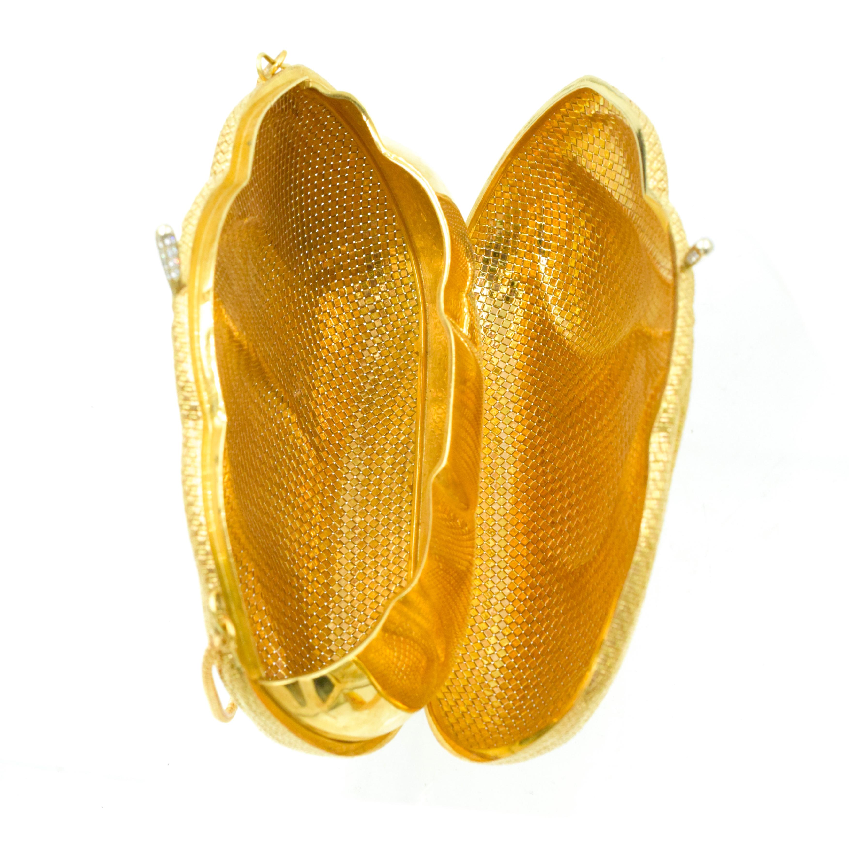 Piaget Gold and Diamond Evening Purse, a Comb and a Powder Compact In Excellent Condition In New York, NY