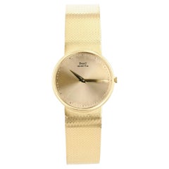 Piaget Gold Integrated Bracelet Quartz Wristwatch