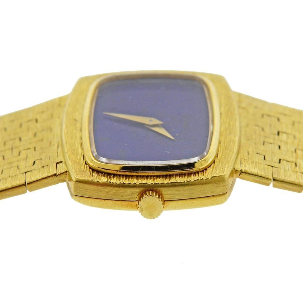 Piaget Montre à cadran en or et lapis Excellent état - En vente à New York, NY