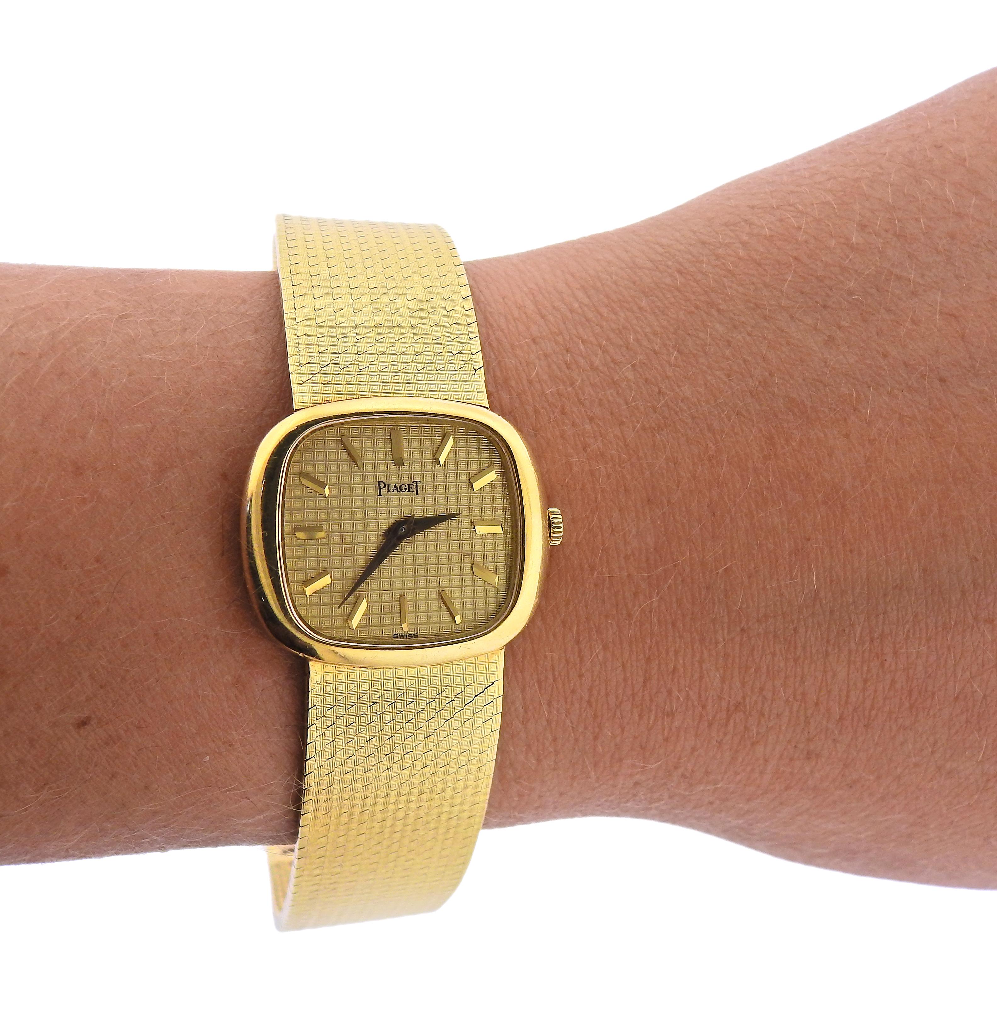 piaget solid gold watch