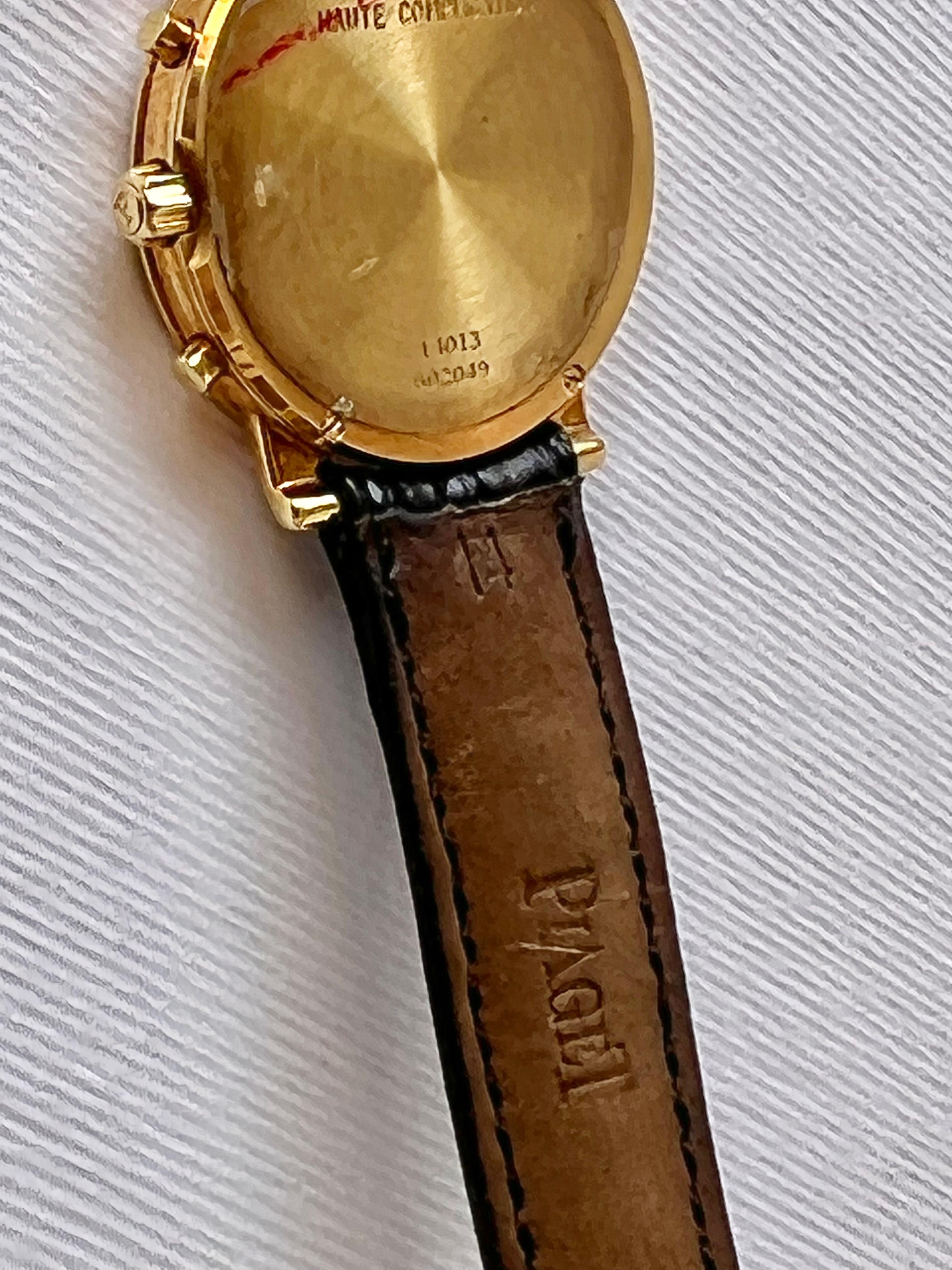 Piaget Haute Complication Montre chronographe 14013 avec cadran MOP en or 18 carats et diamants en vente 8
