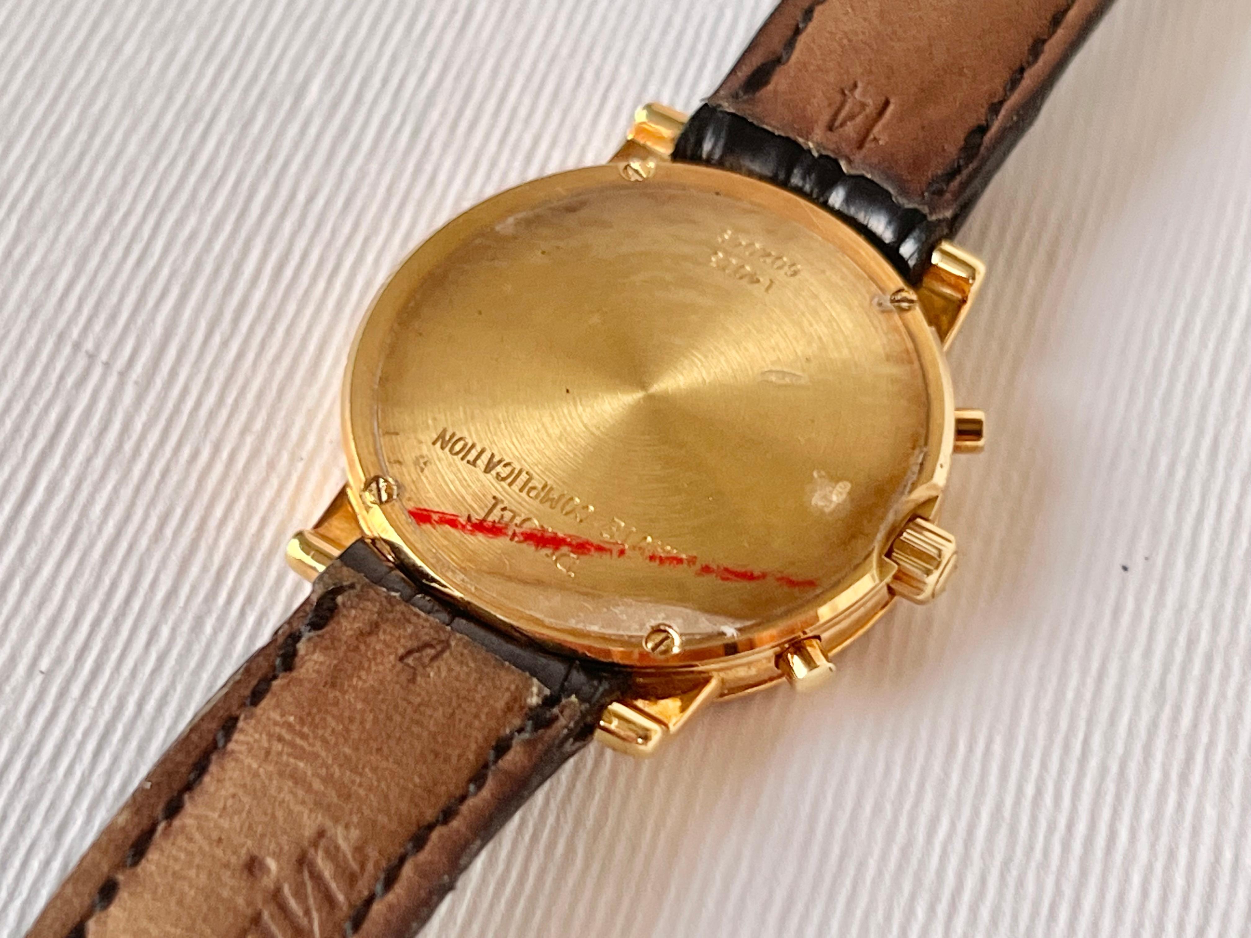 Piaget Haute Complication Montre chronographe 14013 avec cadran MOP en or 18 carats et diamants Unisexe en vente