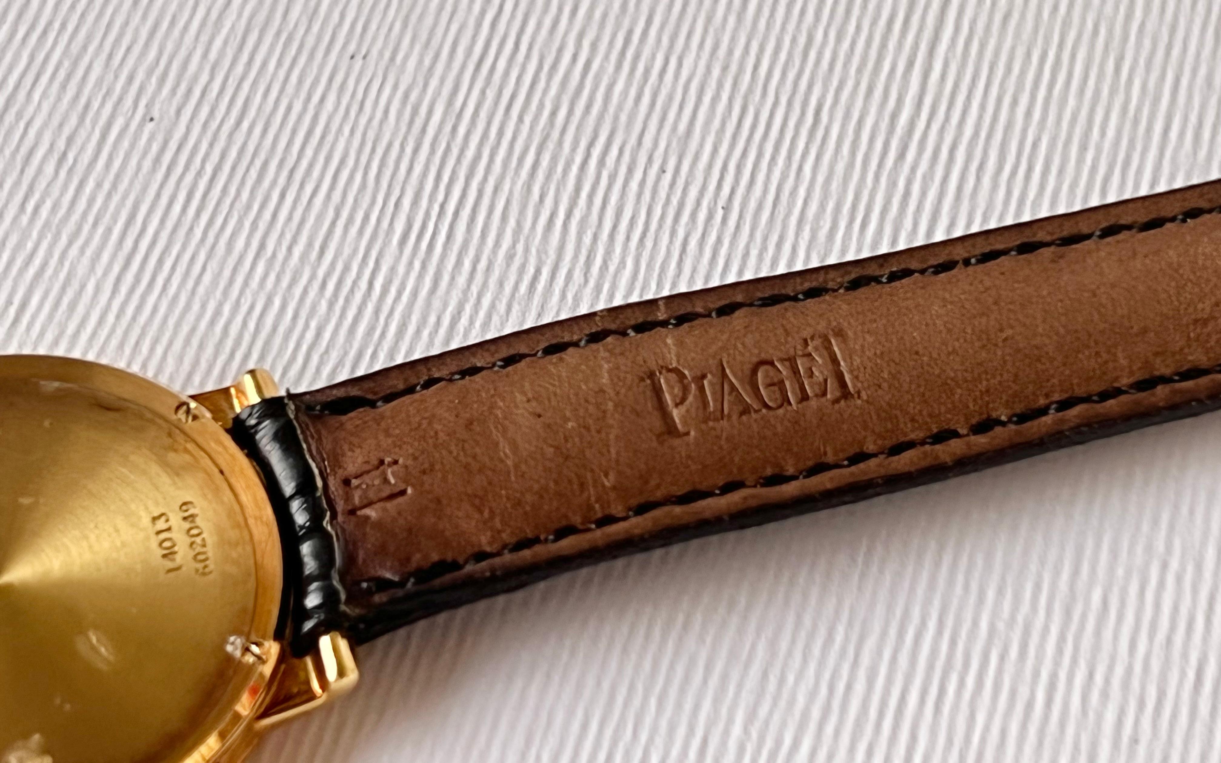 Piaget Haute Complication Montre chronographe 14013 avec cadran MOP en or 18 carats et diamants en vente 3