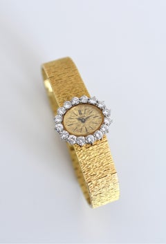 Montre Piaget Haute Joaillerie en or 18 carats et diamants, réf. 3867 A 6, calibre 9N, années 1970