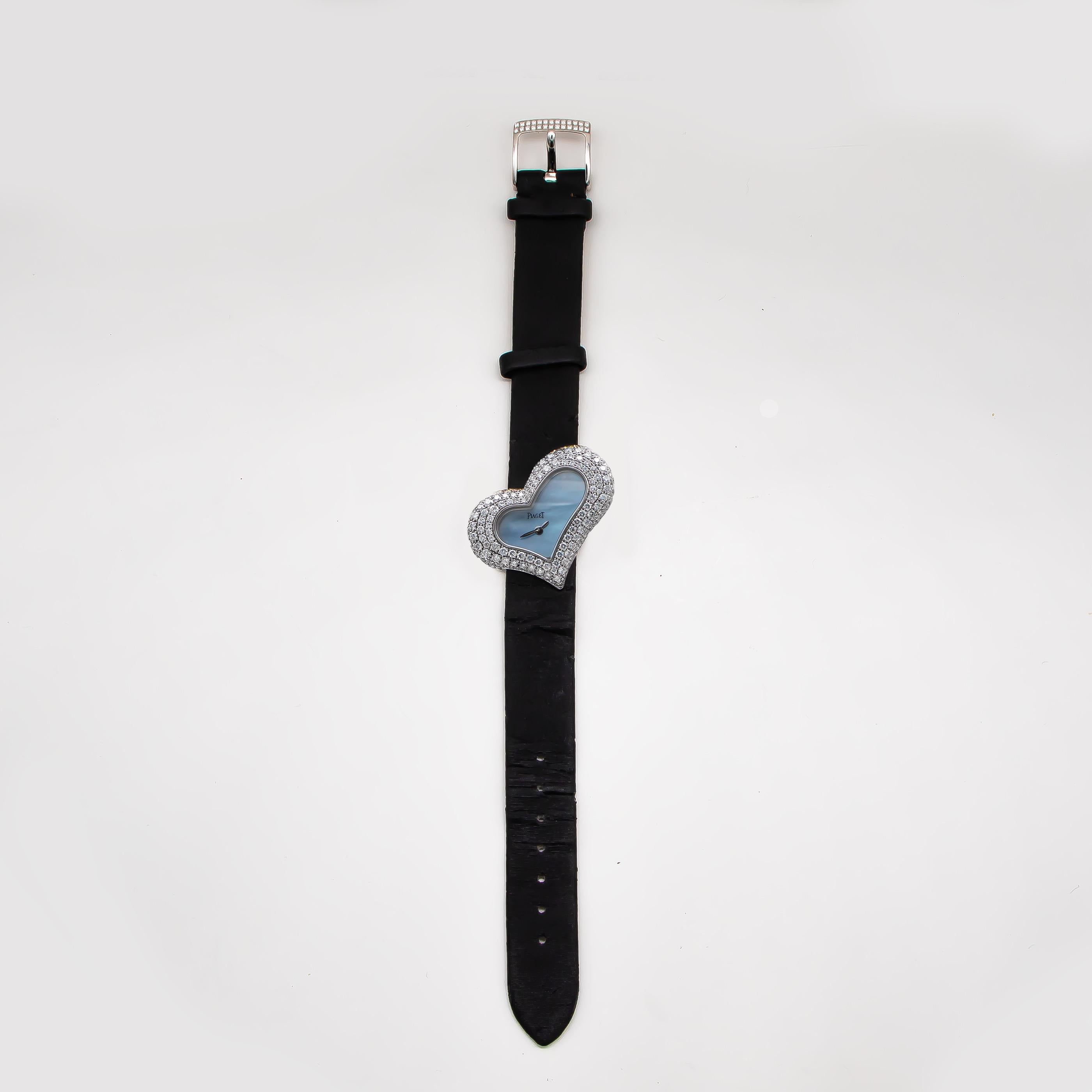 Piaget Heart Wristwatch Mother of Pearl Dial Diamond Set 18K Gold GOA29131 1