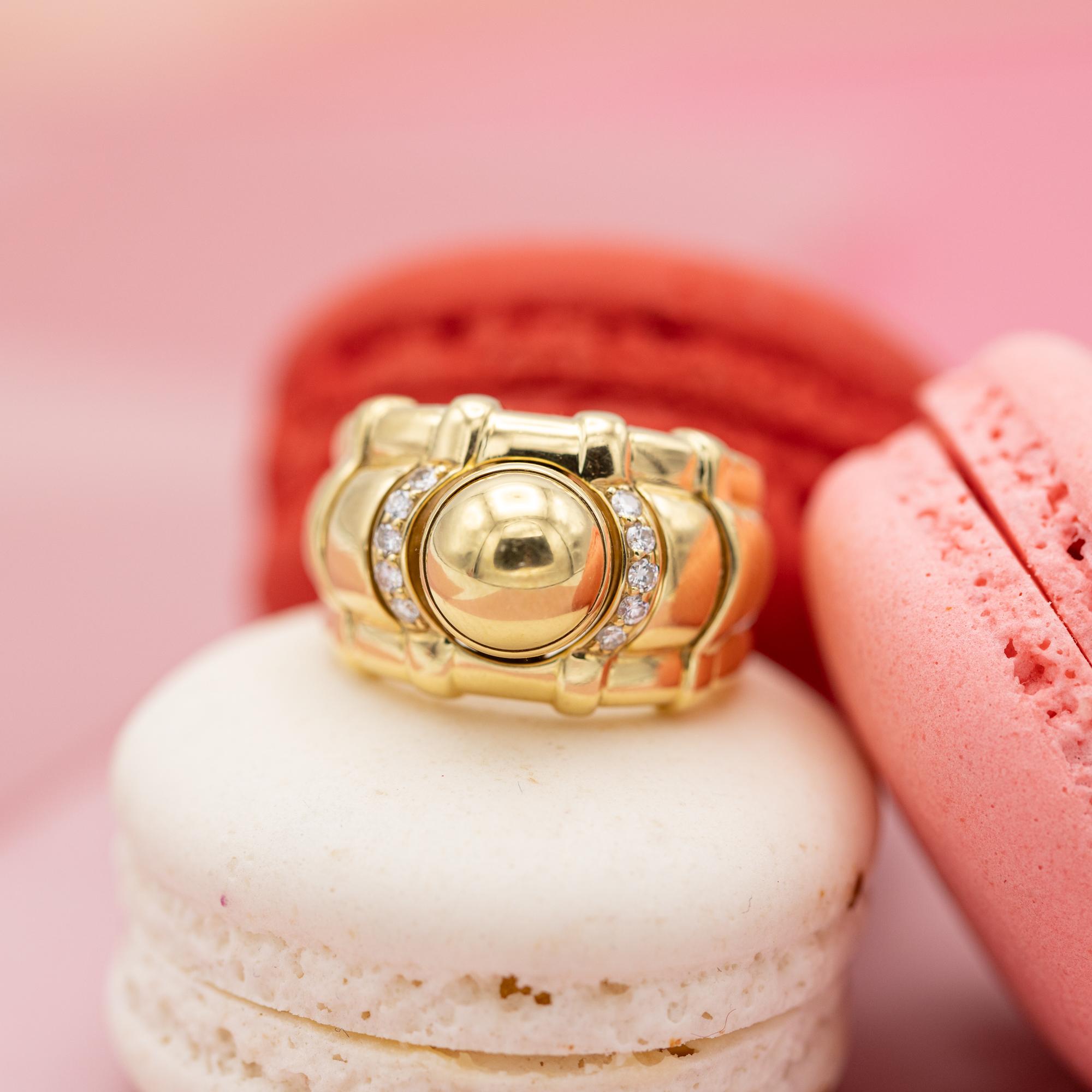 Piaget - Interchangeable Tangra ring - 18 karat gold - Vintage bombé - diamonds 11