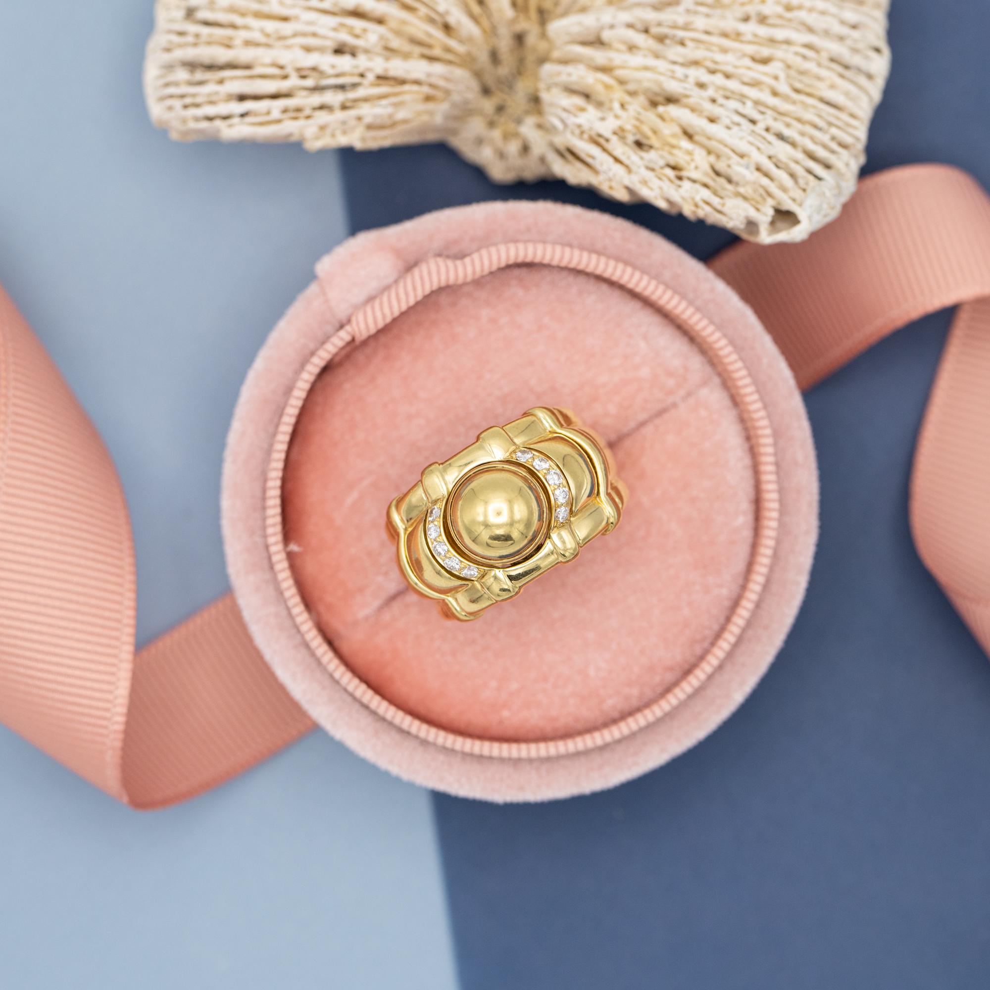 Brilliant Cut Piaget - Interchangeable Tangra ring - 18 karat gold - Vintage bombé - diamonds