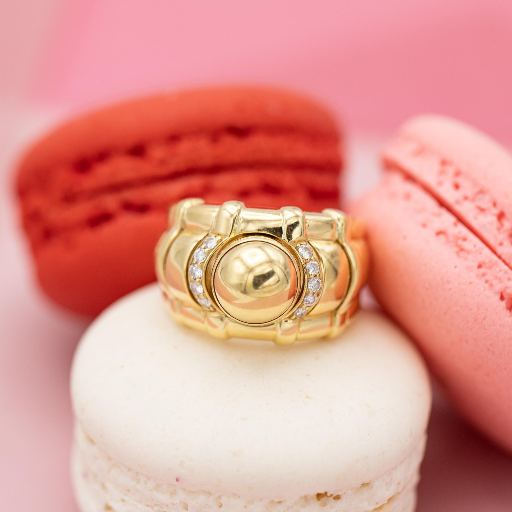Piaget - Interchangeable Tangra ring - 18 karat gold - Vintage bombé - diamonds 2