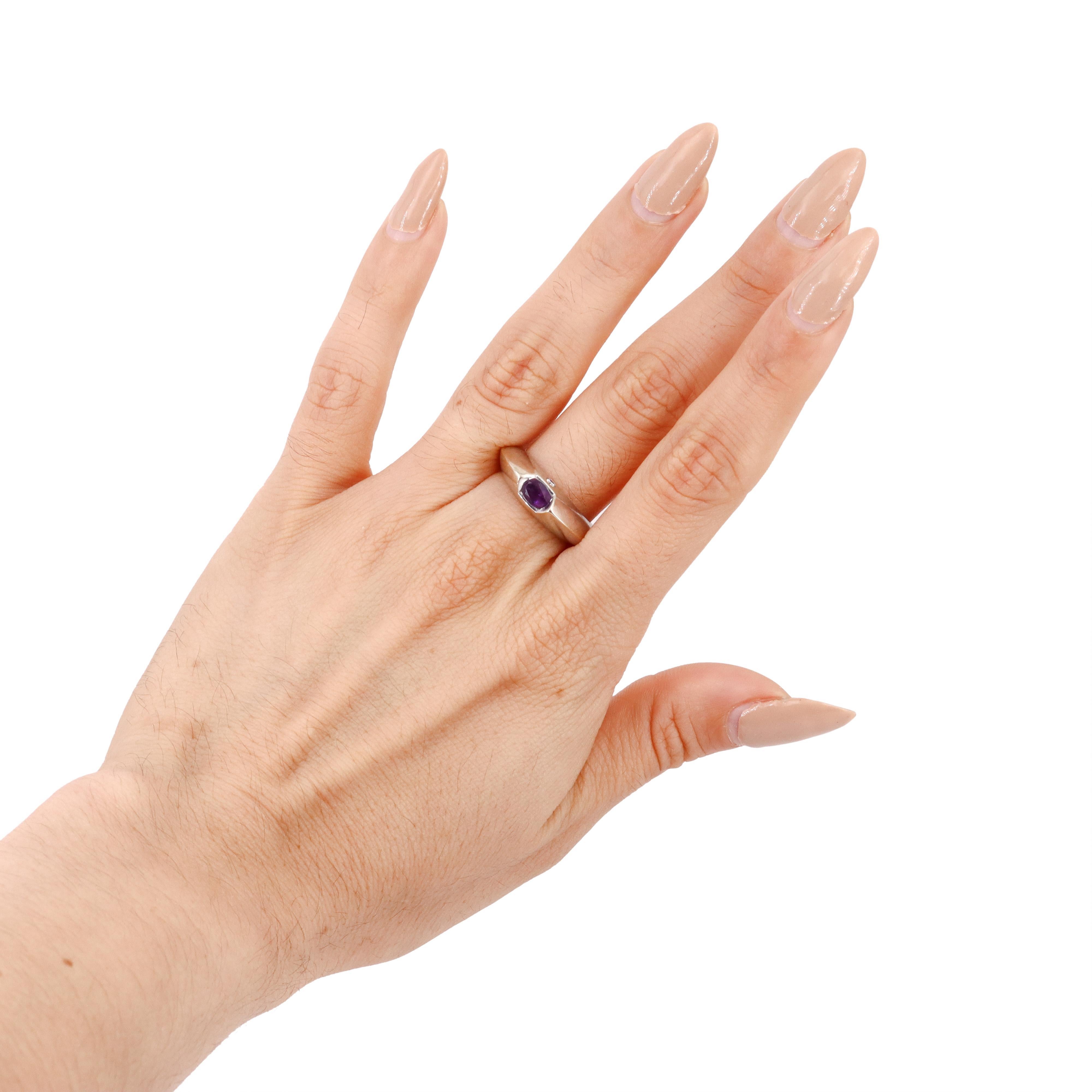Piaget Iolite Diamond White Gold Ring For Sale 5