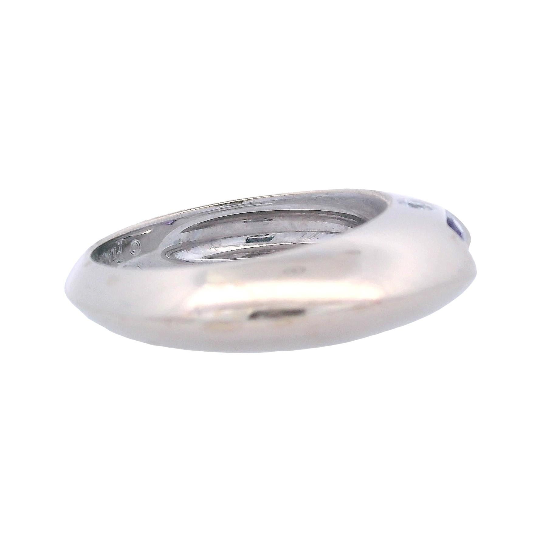Piaget Iolite Diamond White Gold Ring In Good Condition For Sale In Aventura, FL