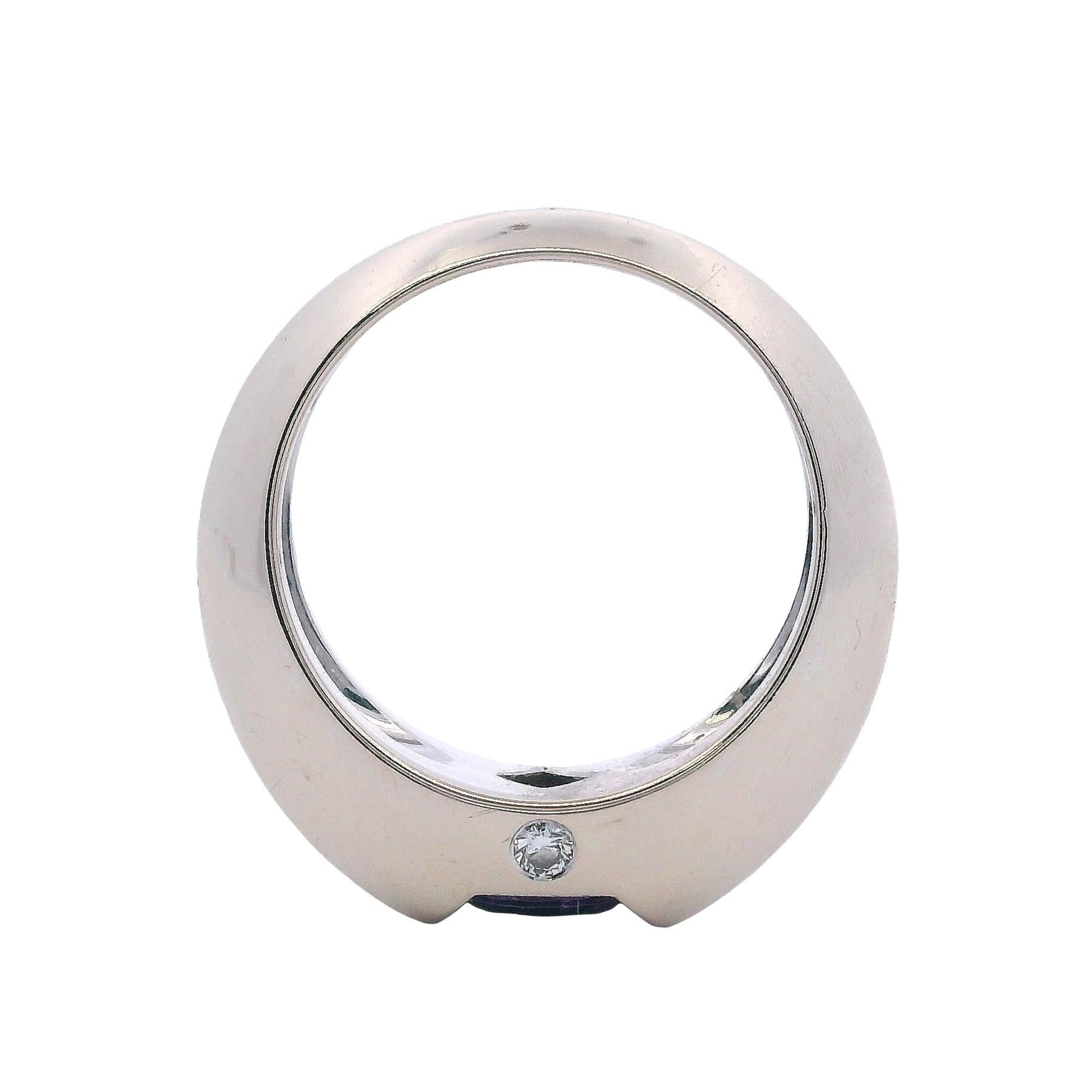 Piaget Iolite Diamond White Gold Ring For Sale 4