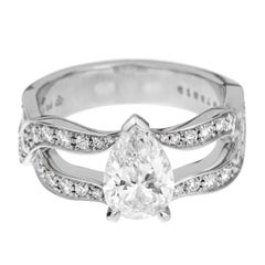 Piaget Jardin Secret Pear Diamond Engagement Ring