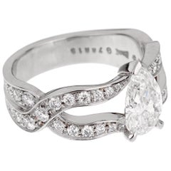 Anillo de compromiso de diamantes pera Piaget Jardin Secret