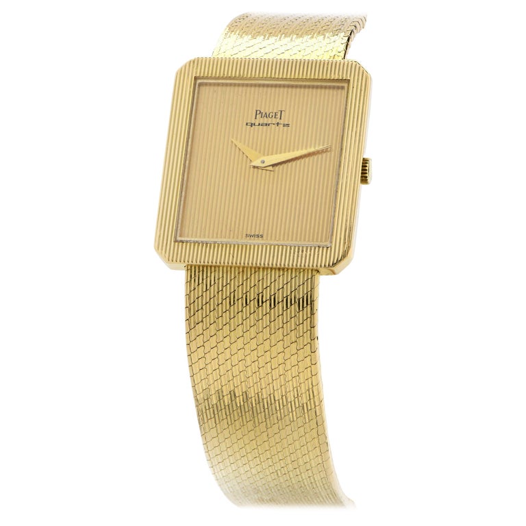 Piaget Ladies 18 Karat Yellow Gold Watch For Sale at 1stDibs piaget