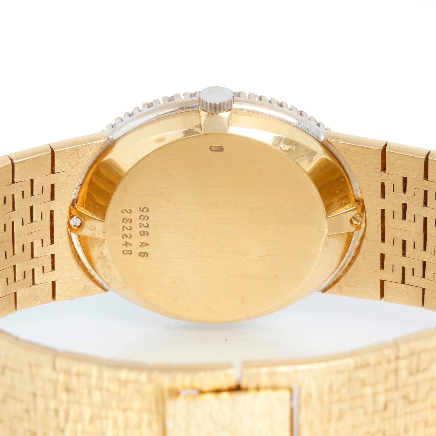 Piaget Ladies 18k Yellow Gold Dress Watch Lapis Dial 1