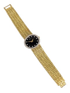 Piaget Ladies Gold Diamond and Stone Dial Quartz Wristwatch