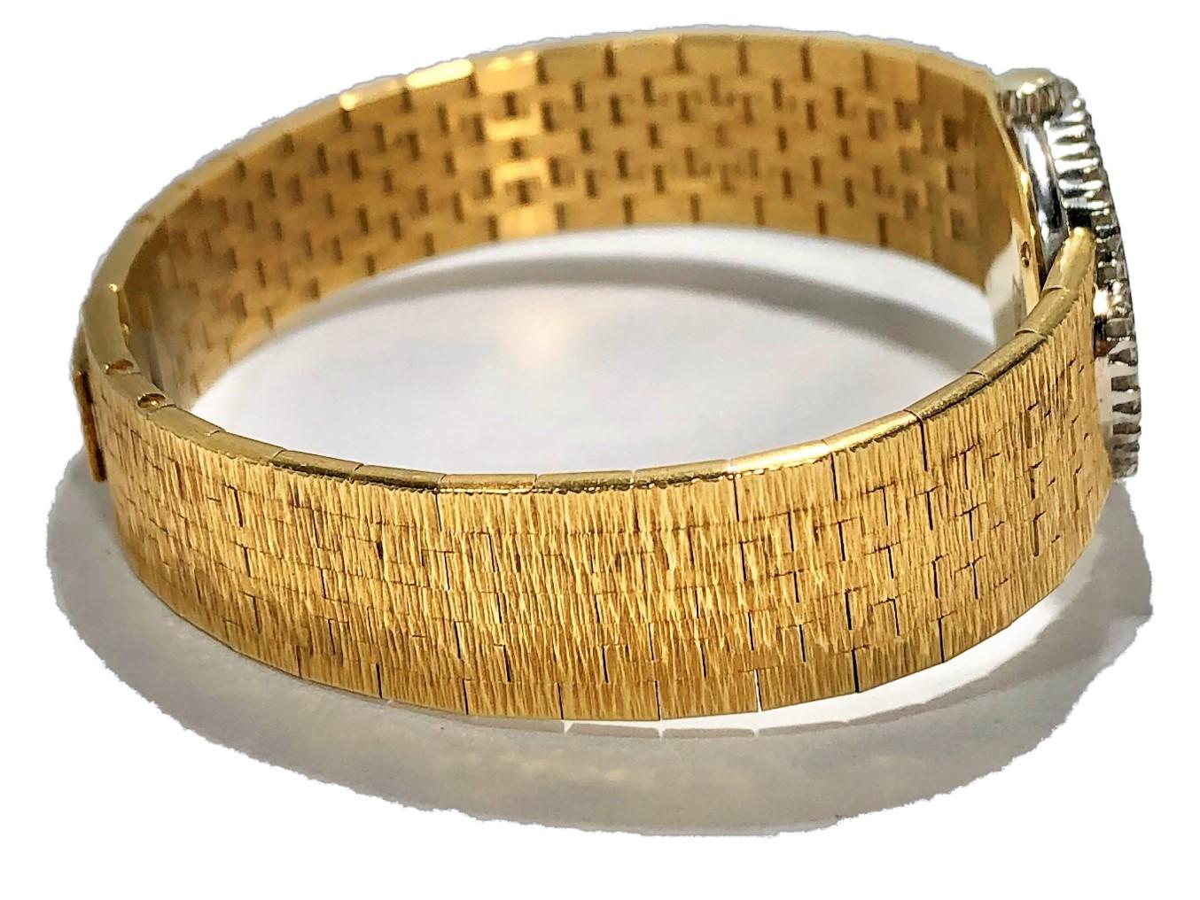 Piaget Ladies Petite Gold Watch with Mother of Pearl Diamond Dial/ Diamond Bezel 4