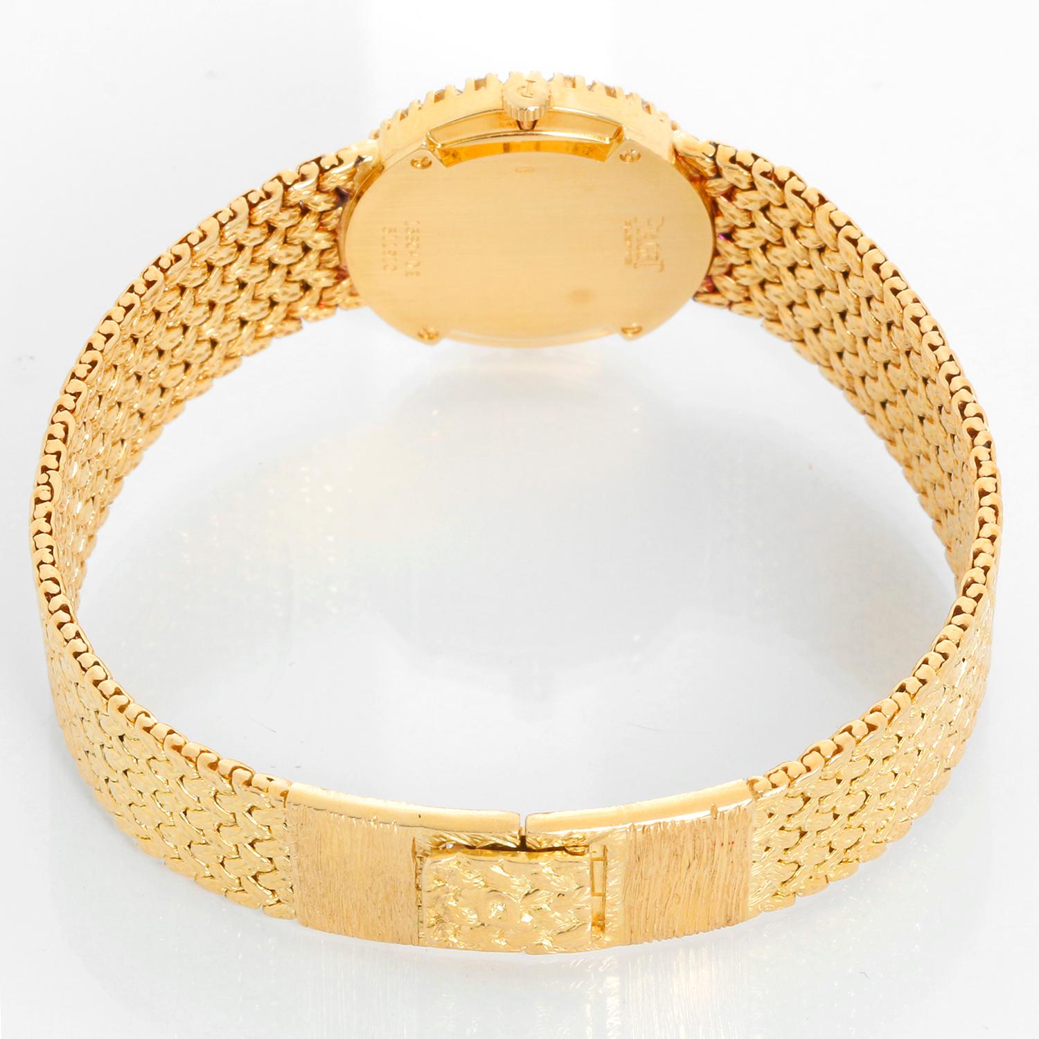  Piaget Ladies Vintage 18k Yellow Gold Opal & Diamond Watch Pour femmes 