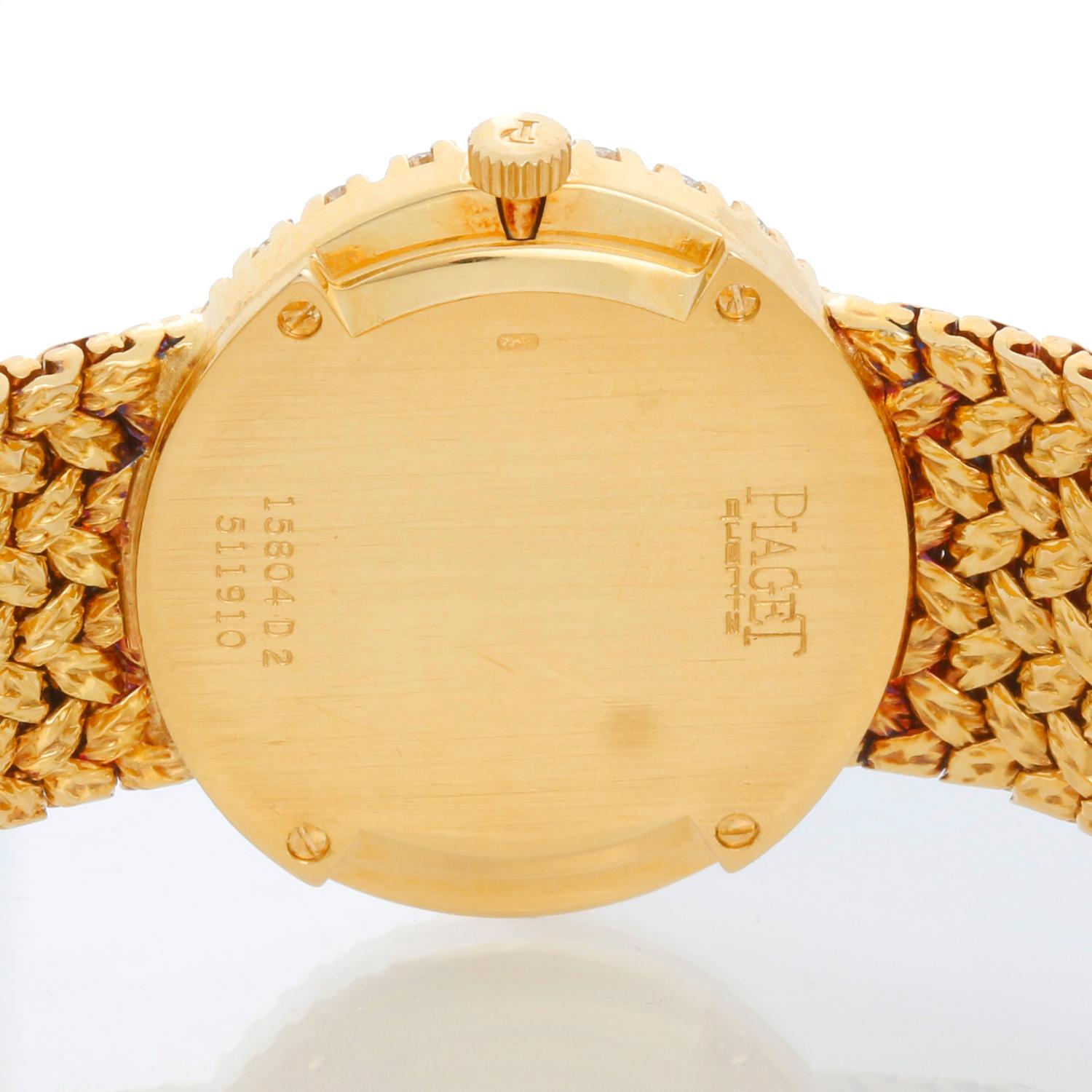 Piaget Ladies Vintage 18k Yellow Gold Opal & Diamond Watch 1
