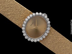 Piaget Ladies Vintage Cocktail Watch - 18K Gold & Factory Piaget Diamonds