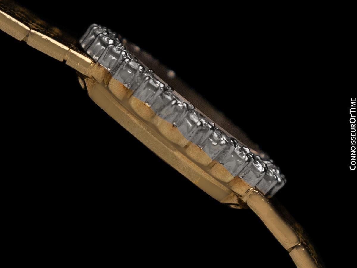 Women's Piaget Ladies Vintage Cocktail Watch - 18K Gold & Factory Piaget Diamonds