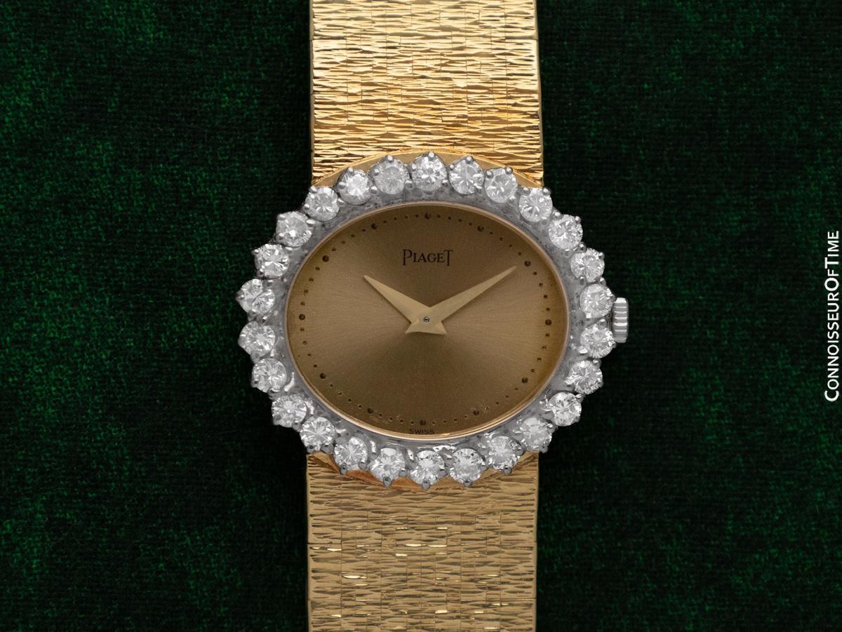 Piaget Ladies Vintage Cocktail Watch - 18K Gold & Factory Piaget Diamonds 3