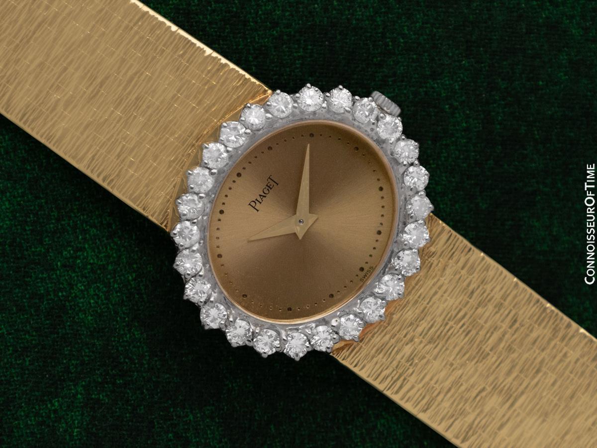 Piaget Ladies Vintage Cocktail Watch - 18K Gold & Factory Piaget Diamonds 4