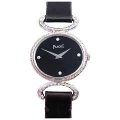 Retro Piaget Ladies White Gold and Diamond Wrist Watch