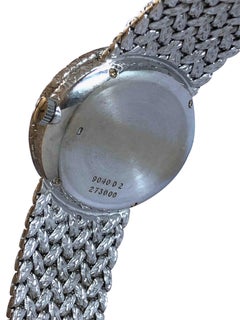 Piaget Ladies White Gold Diamond and Lapis Mechanical Wristwatch