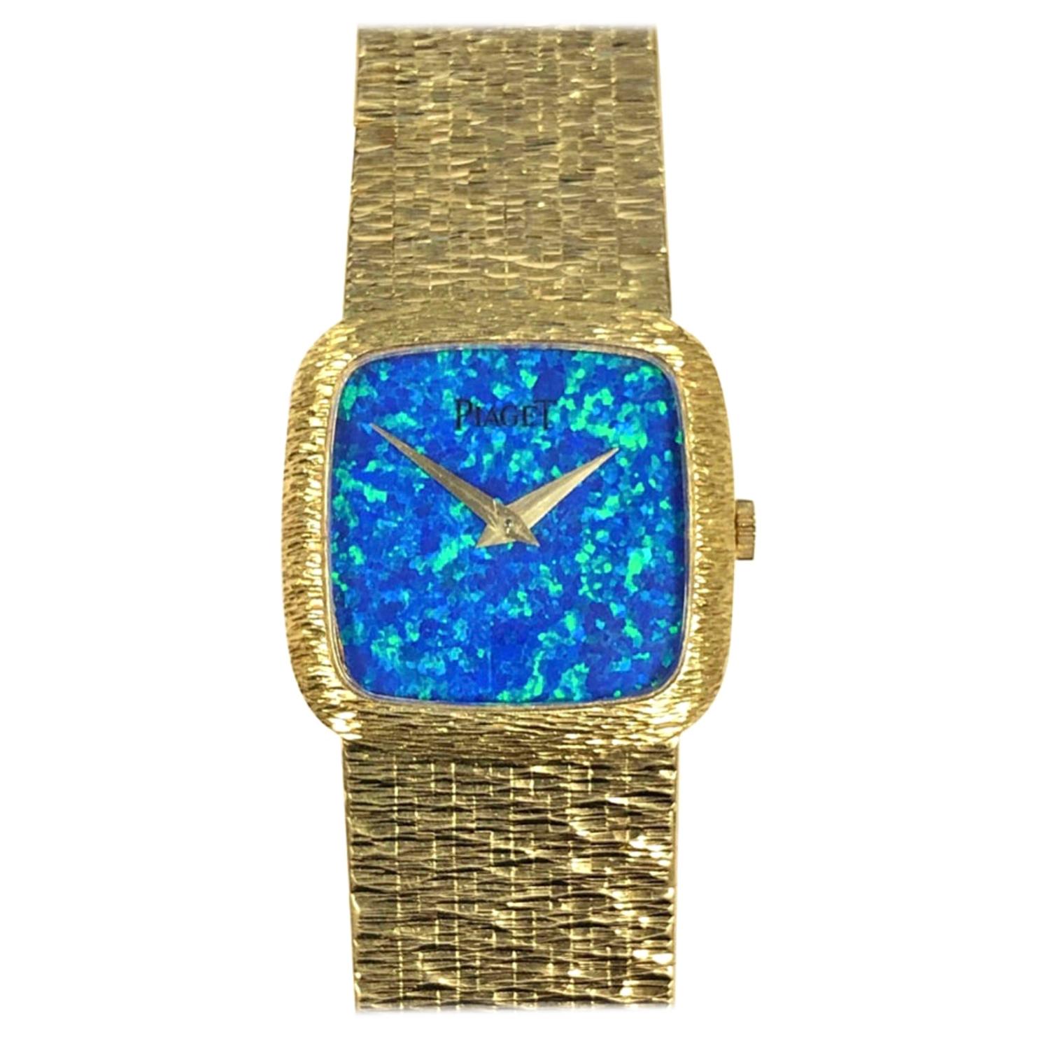 Piaget Ladies Yellow Gold and Opal Dial Mechanical Wristwatch