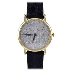 Piaget Damen-Armbanduhr mit Handaufzug, Gelbgold Diamant