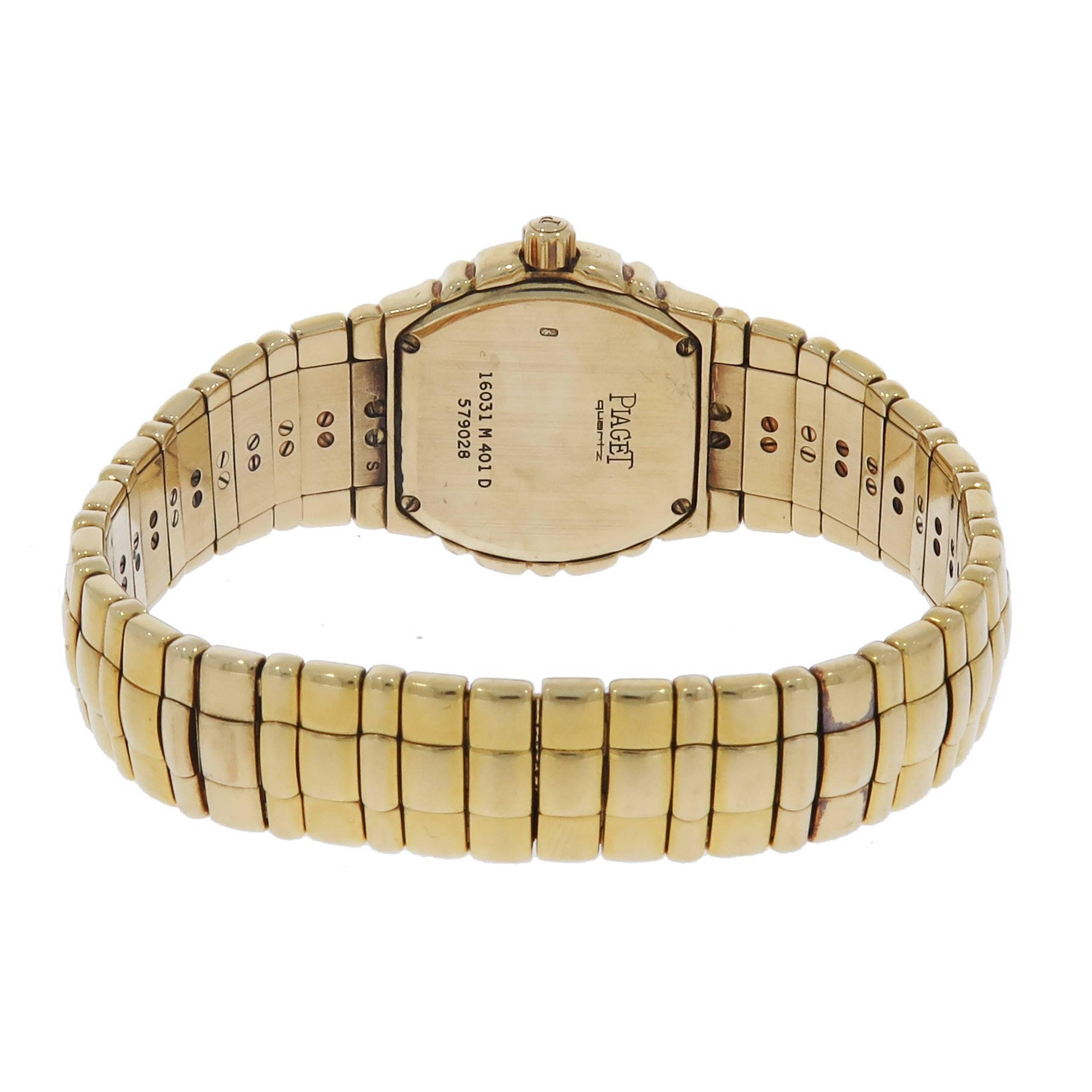 Artist Piaget Ladies Yellow Gold Diamond Tanagra quartz Wristwatch