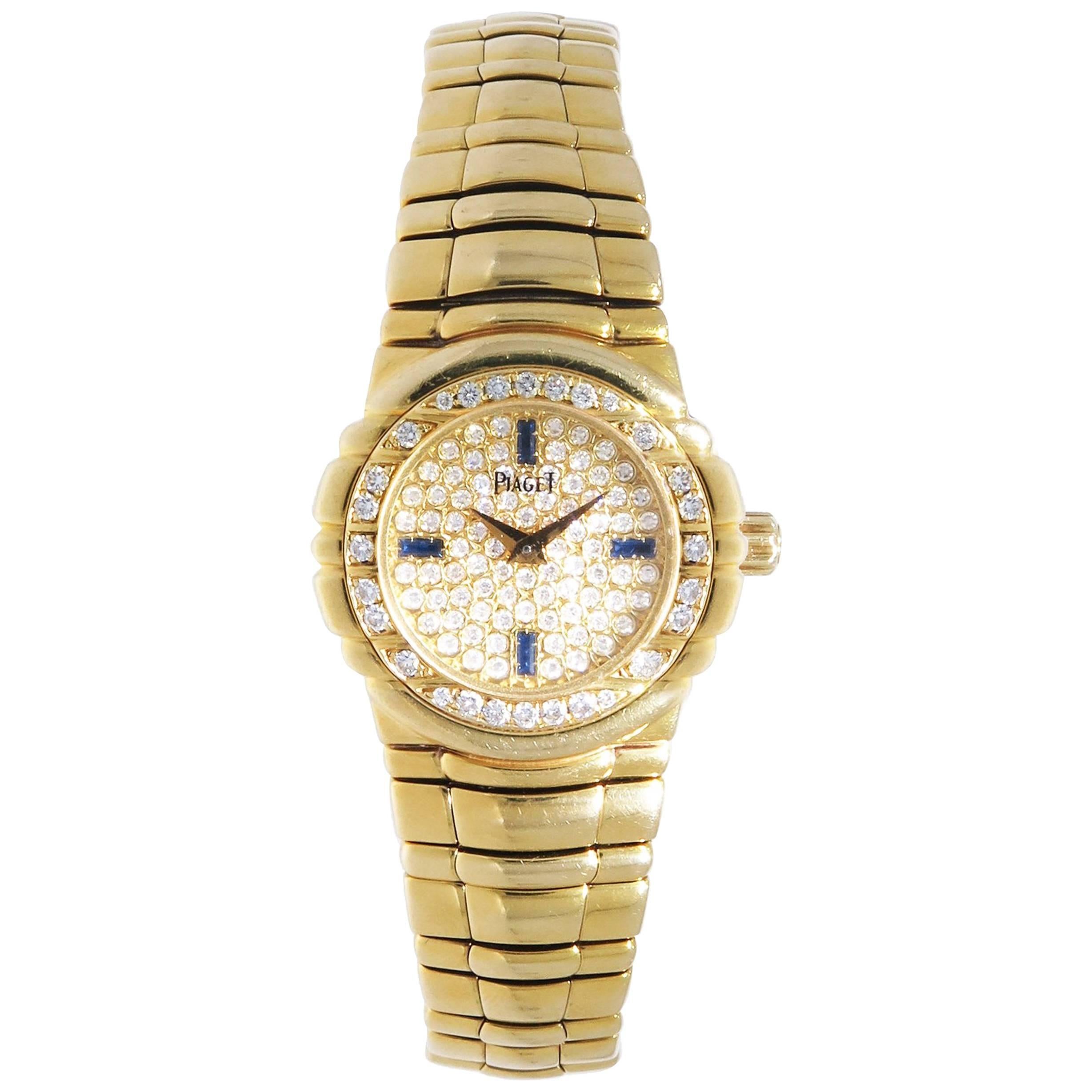 Piaget Ladies Yellow Gold Diamond Tanagra quartz Wristwatch