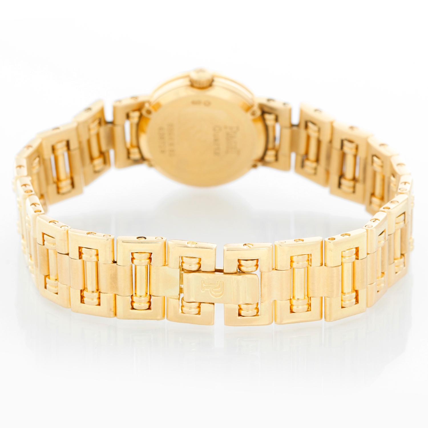 Piaget Ladies Yellow Gold Diamond Watch In Excellent Condition In Dallas, TX