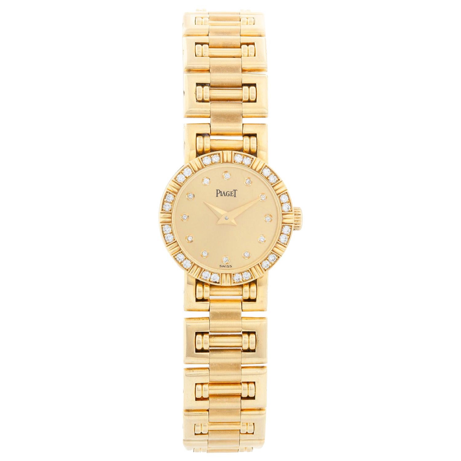 Piaget Ladies Yellow Gold Diamond Watch
