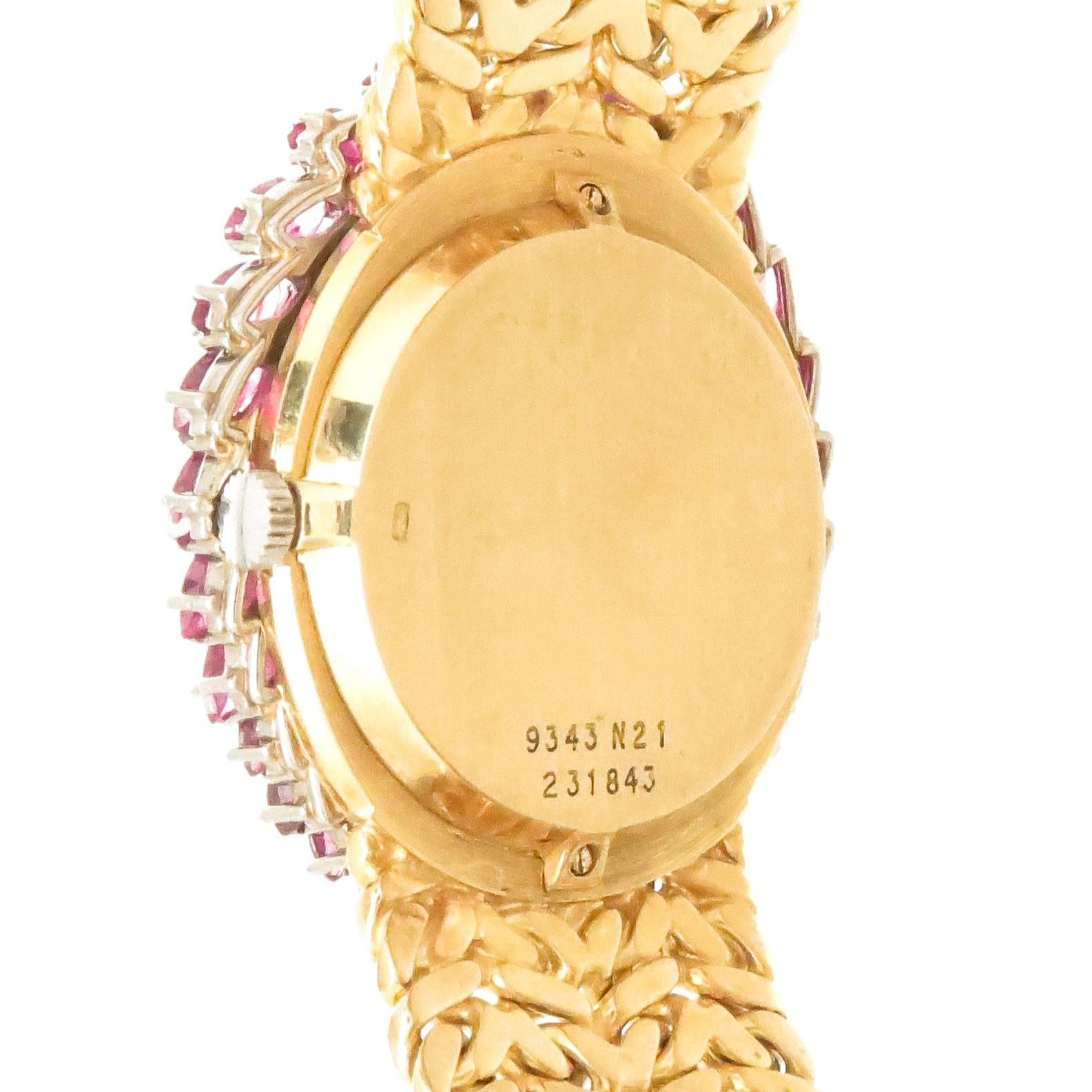 Women's Piaget Ladies Yellow Gold Gem Set Mechanical Wristwatch