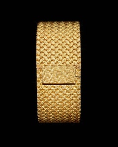 Piaget Ladies Yellow Gold Lapis Lazuli Wristwatch, circa 1970