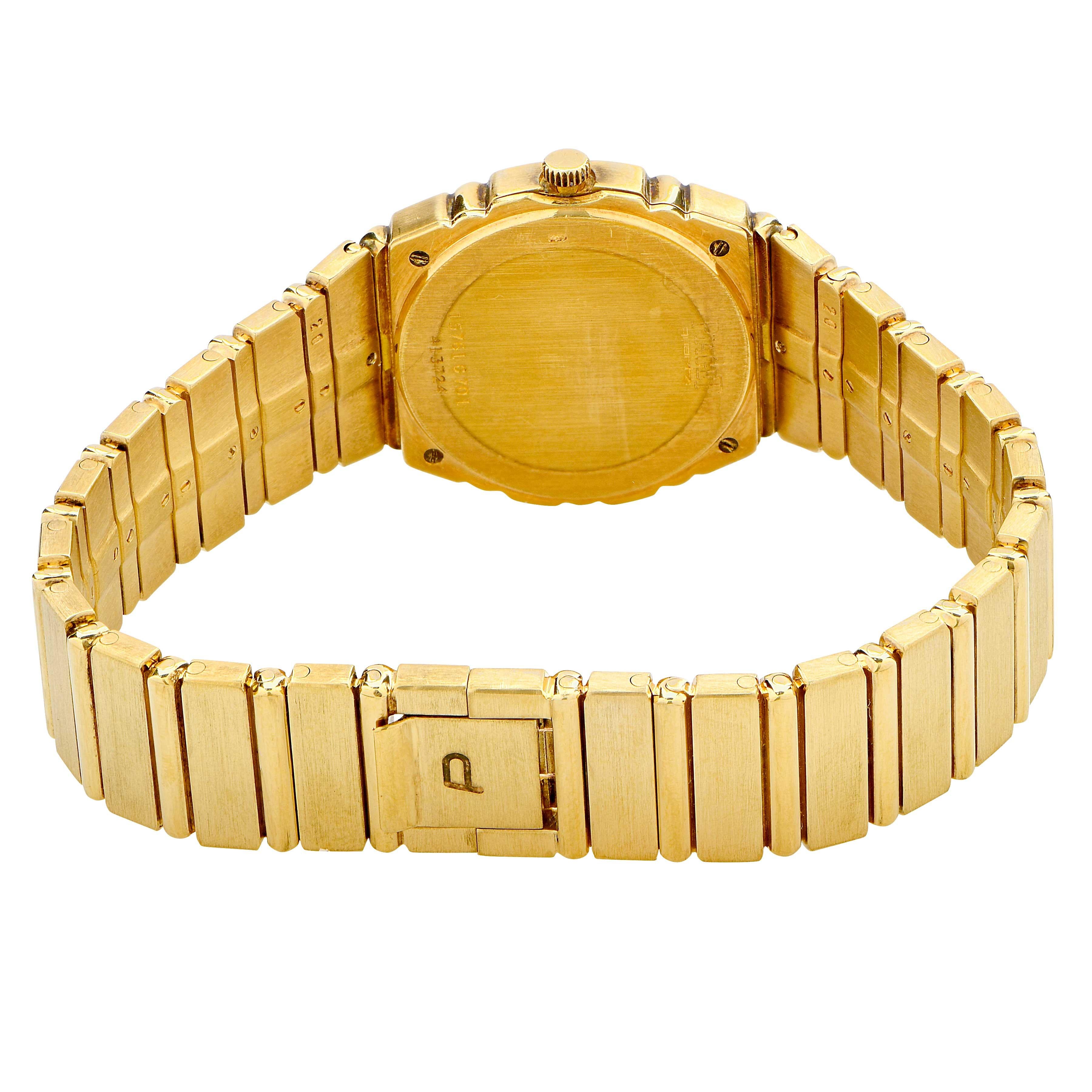 Piaget Ladies Yellow Gold Polo Quartz Wristwatch Bon état - En vente à Bay Harbor Islands, FL
