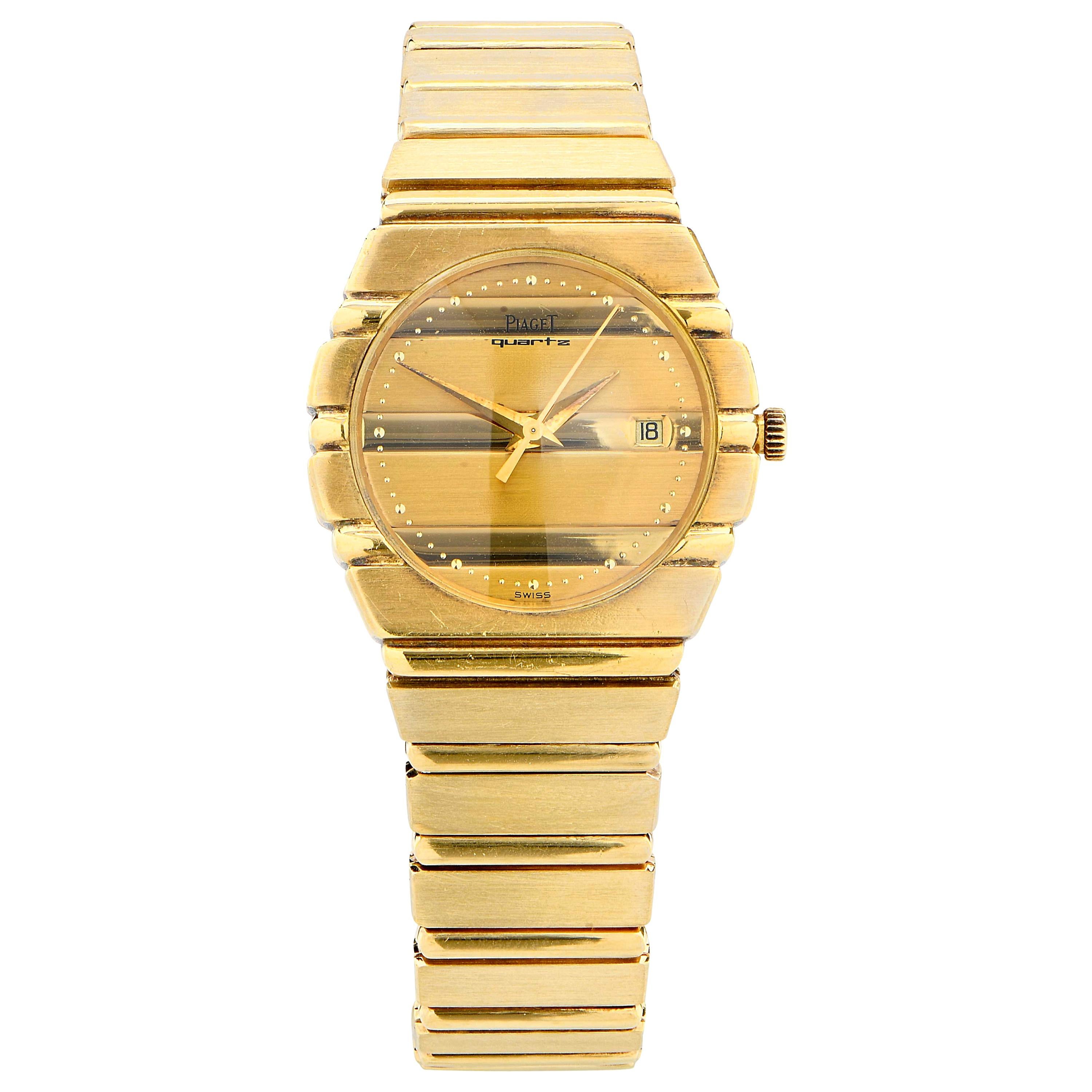 Reloj de pulsera Piaget de oro amarillo Polo de cuarzo para señora