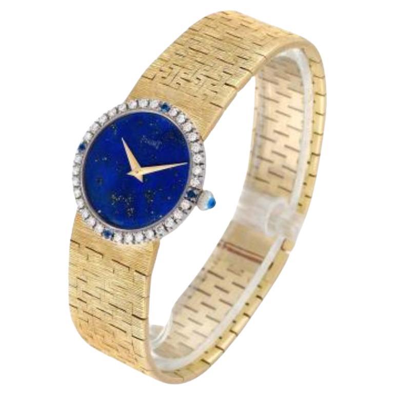 Reloj de pulsera de mujer Piaget Lapiz Zafiro Oro de 18 quilates Vintage Cocktail 9706 24 mm