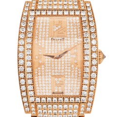 Piaget Limelight Tonneau Diamantarmband Gold Uhr