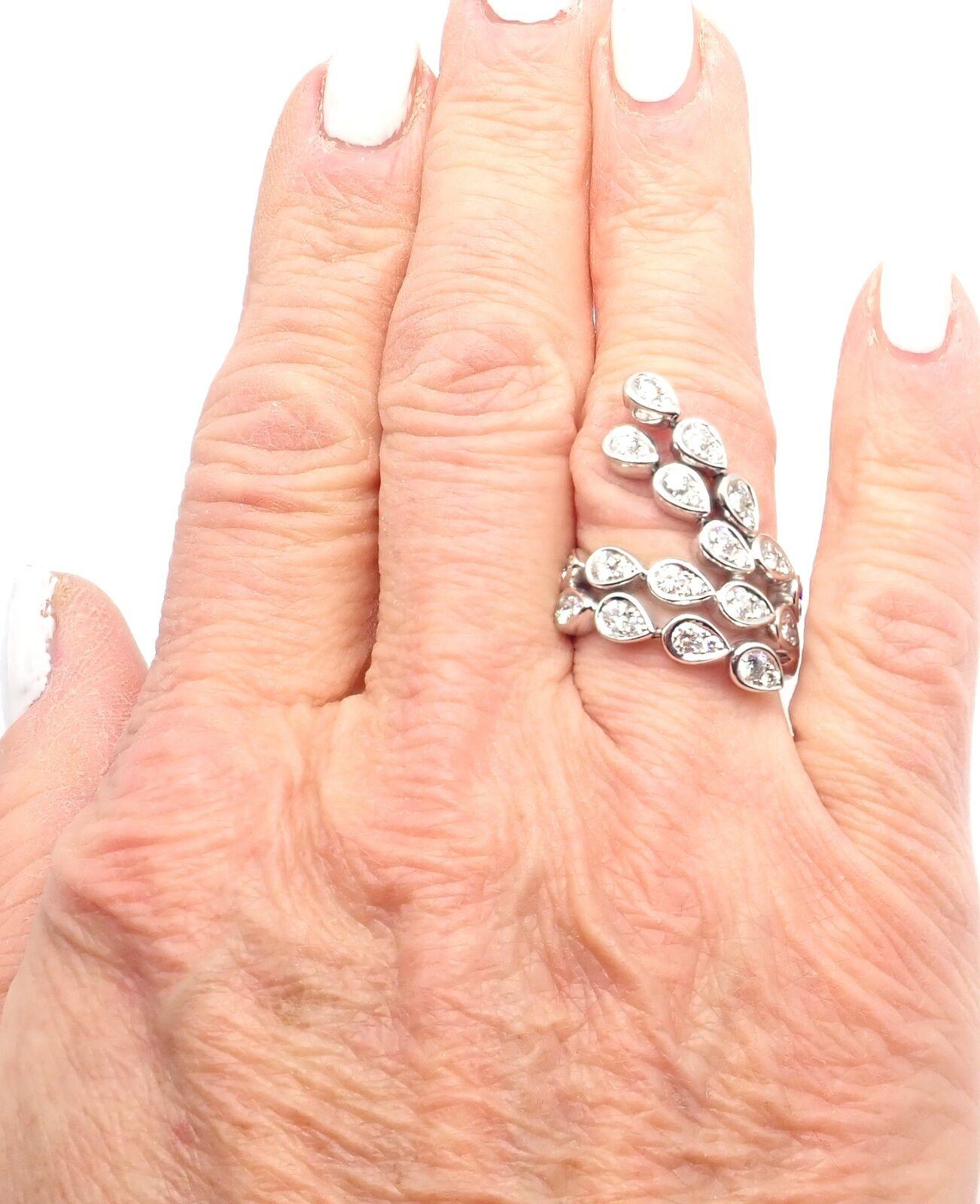 Piaget Magic Reflection Diamond Flexible White Gold Ring For Sale 3