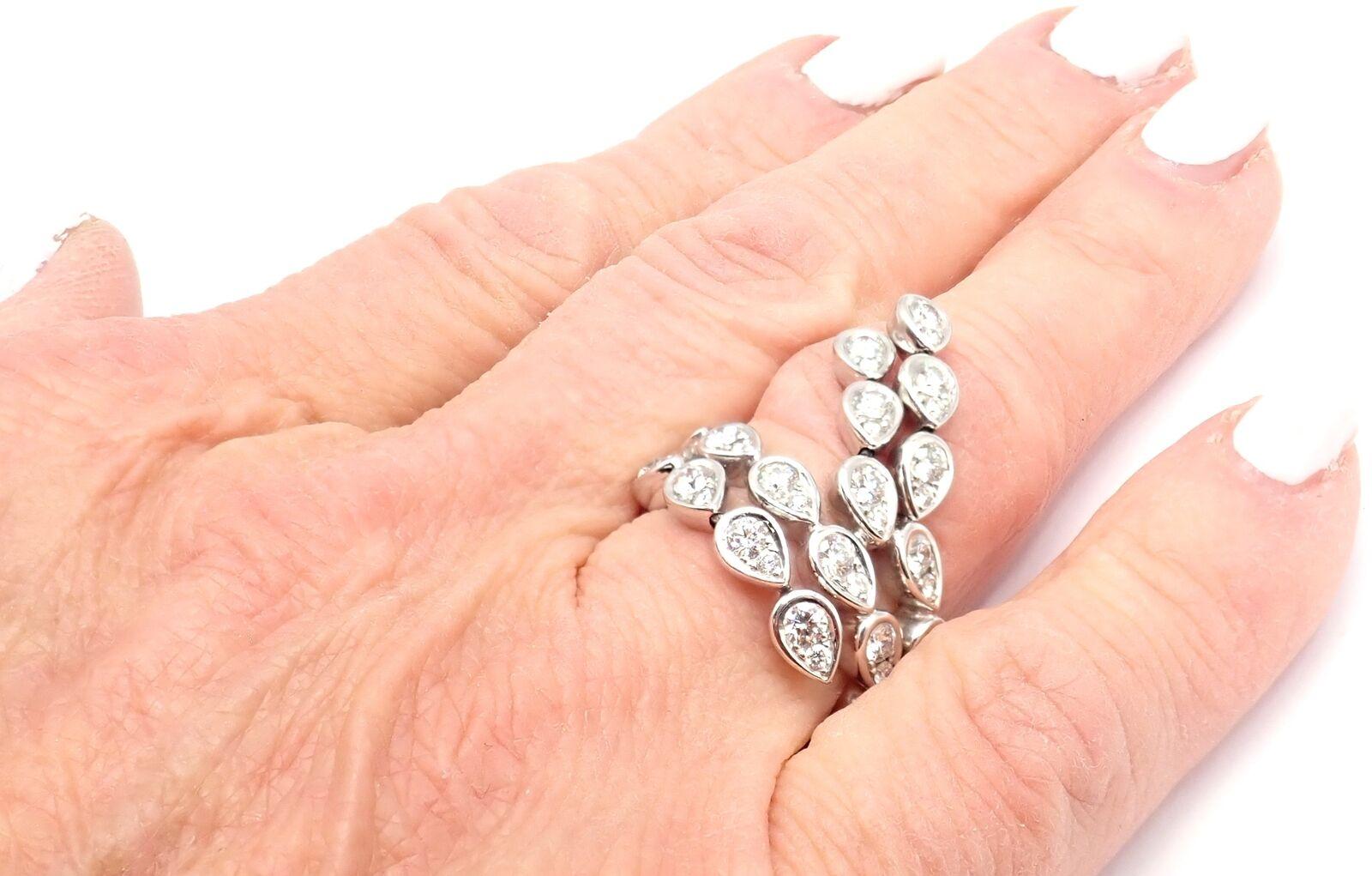 Piaget Magic Reflection Diamond Flexible White Gold Ring For Sale 4