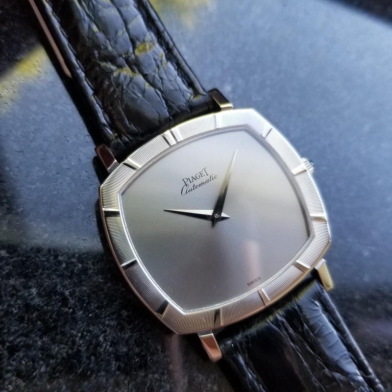 Piaget Men's 18k White Gold UltraThin Automatic 12423 Dress Watch c