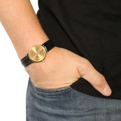 Piaget Men's Vintage Watch 18K Gold Leather Band Mechanical Movement 2Yr Wnty