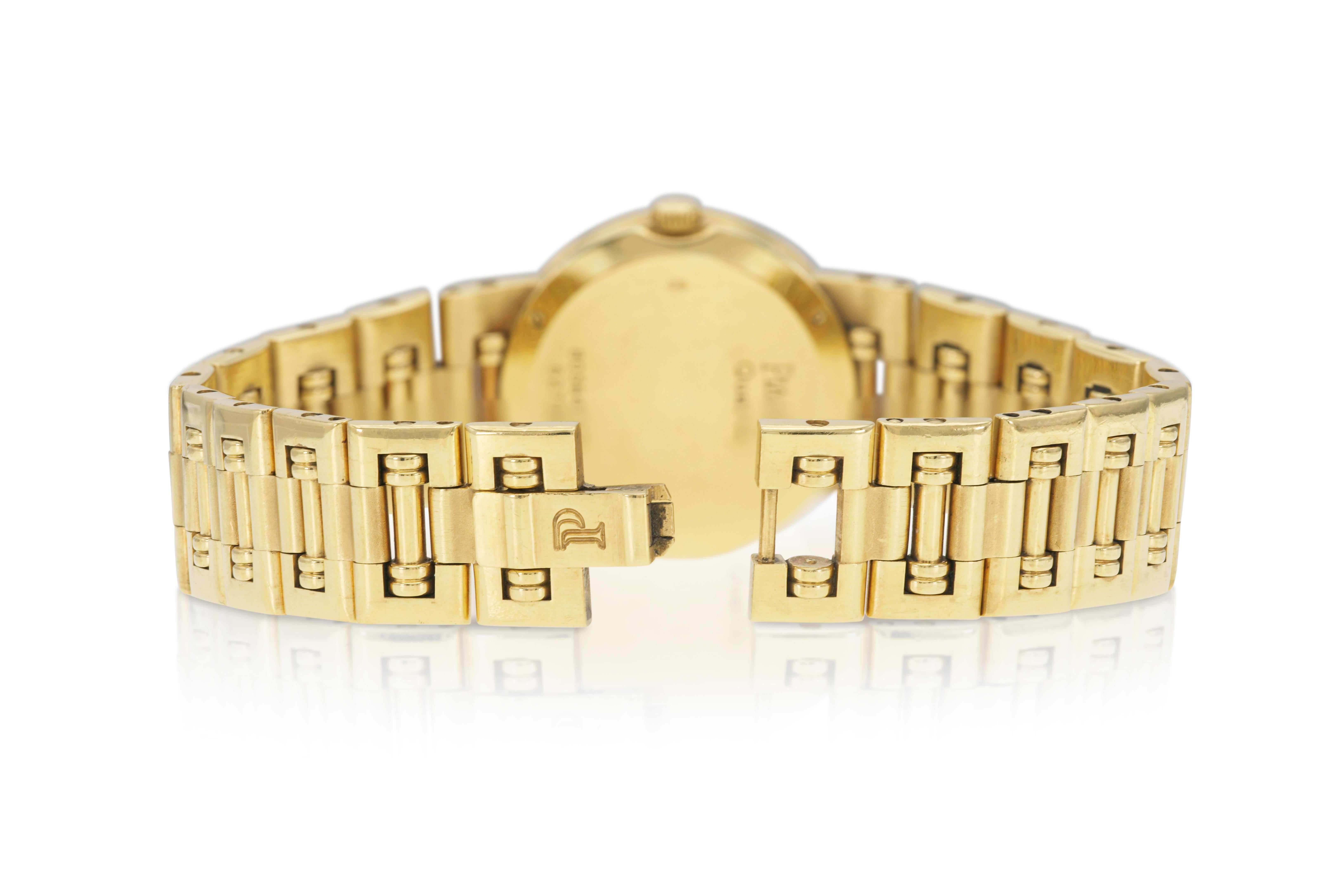 Taglio rotondo Orologio Piaget Mini Dancer in oro con diamanti in vendita